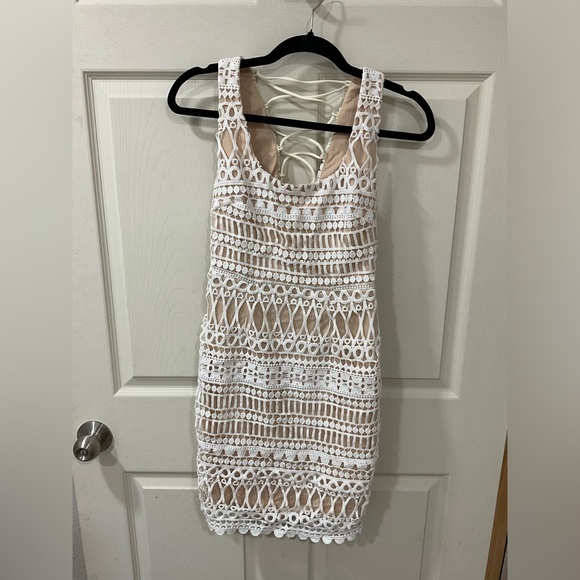 Love Triangle Lace Strappy Dress - Picture 1 of 2